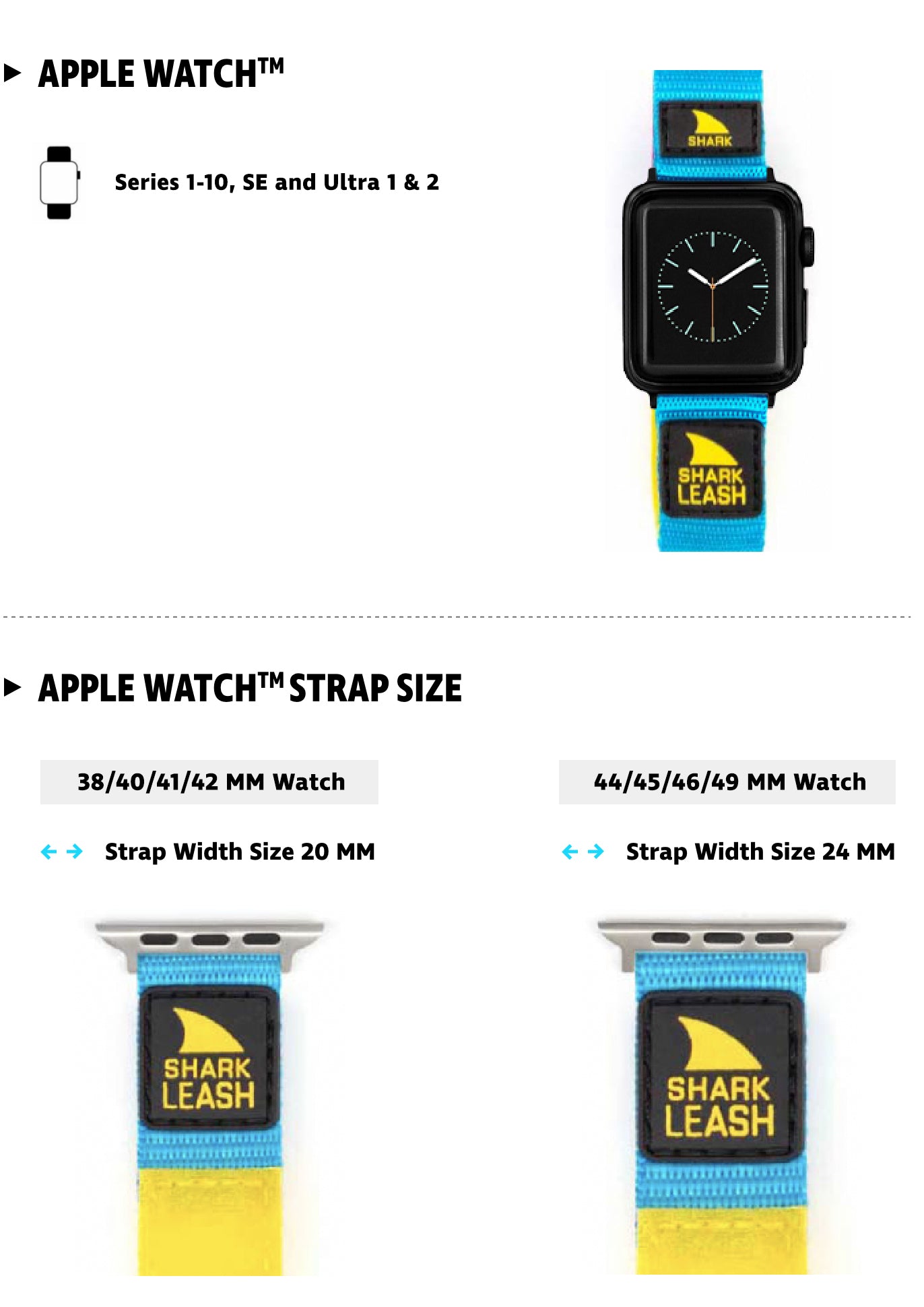 Freestyle Apple Strap Compatibility Chart